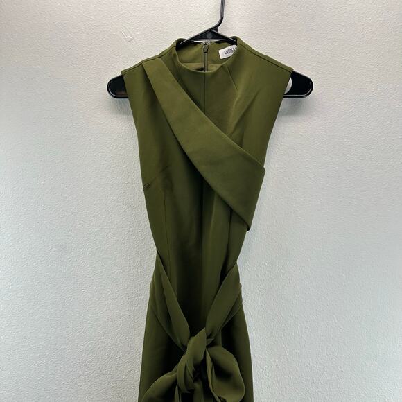 Andrea Iyamah Edar Jumpsuit Green Olive Med Classy - Picture 3 of 11